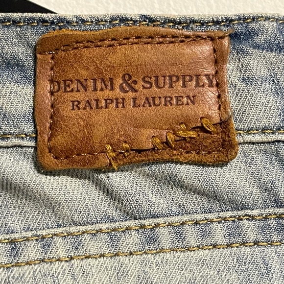 Ralph Lauren Flare Blue Patchwork Jeans (29/34) - Picture 5 of 8
